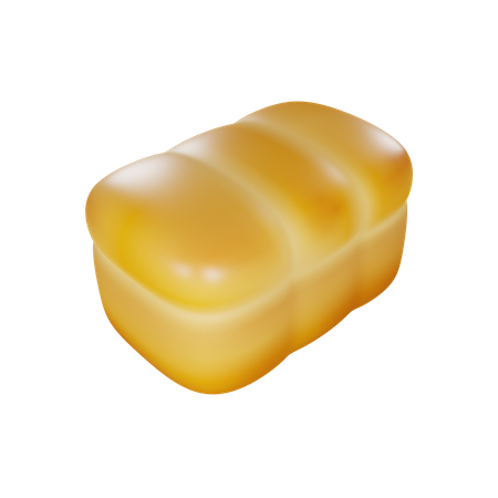 Pão  3D Icon