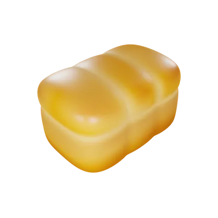 Pão  3D Icon