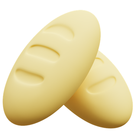 Pão  3D Icon