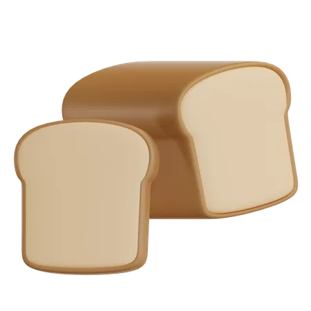 Pão  3D Icon