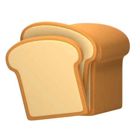 Pão  3D Icon