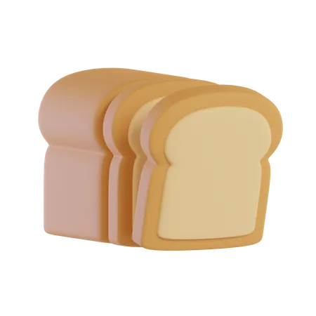 Pão  3D Icon