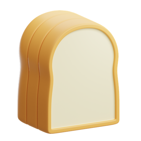 Pão branco  3D Icon