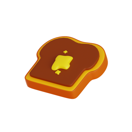 Pão de manteiga de amendoim  3D Icon