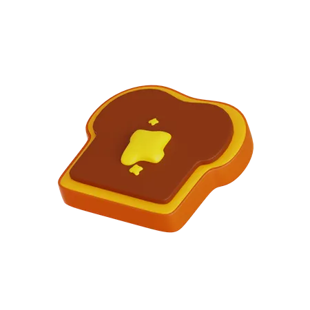 Pão de manteiga de amendoim  3D Icon