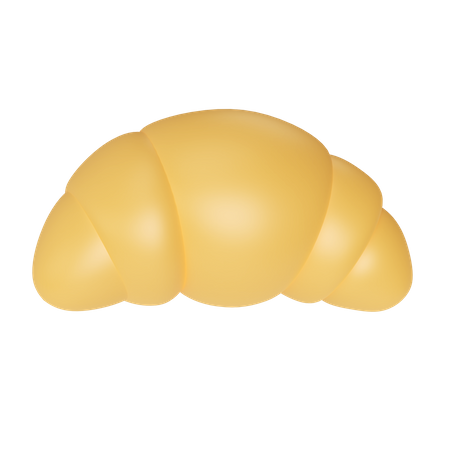 Croissant de pão  3D Icon