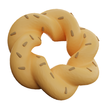 Pão de chalá  3D Icon