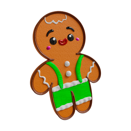 Pão de gengibre de natal  3D Icon