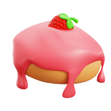 Pão de morango  3D Icon