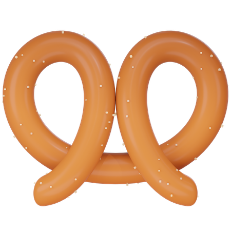 Pão de pretzel  3D Icon