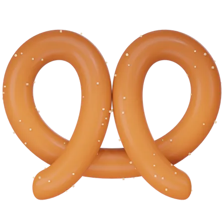 Pão de pretzel  3D Icon