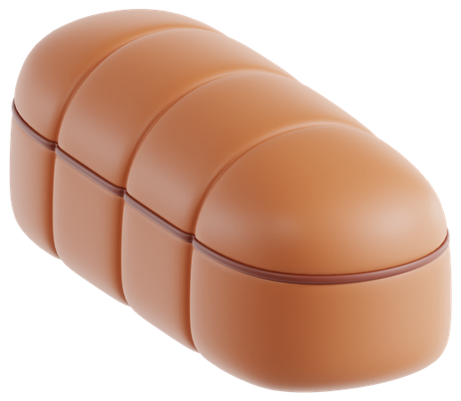 Pão rasgado  3D Icon