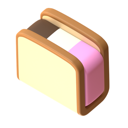 Pão de sanduíche de sorvete  3D Icon