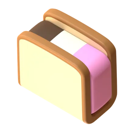 Pão de sanduíche de sorvete  3D Icon