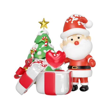 Santa Claus  3D Icon