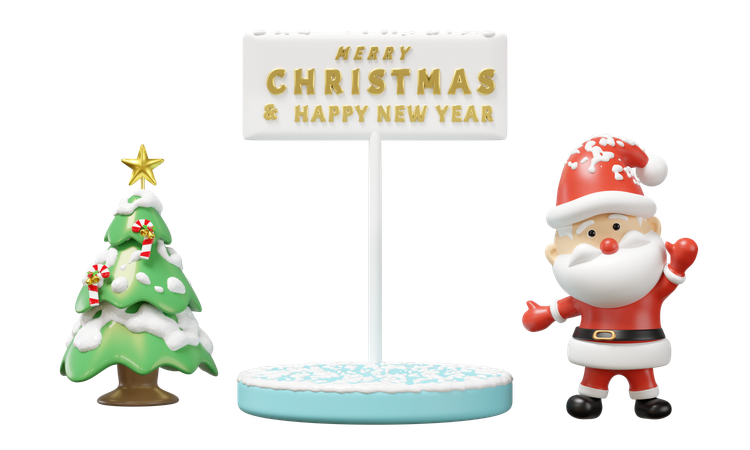 Santa Claus  3D Icon