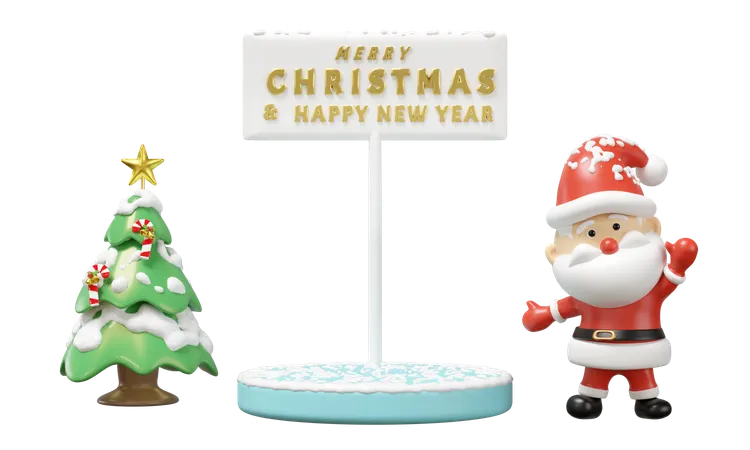 Santa Claus  3D Icon