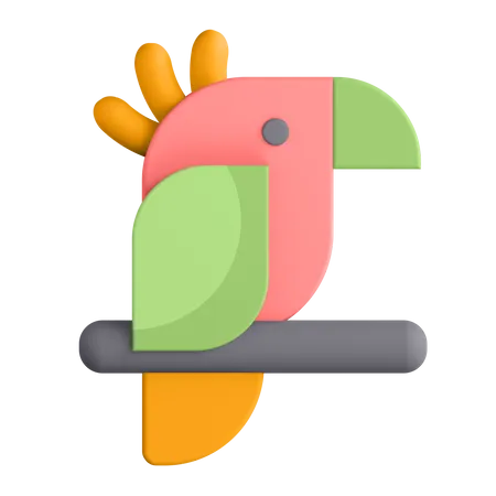 Papagaio  3D Illustration
