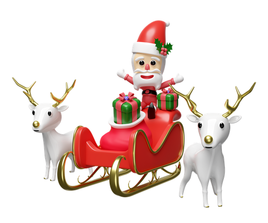 Papai Noel  3D Illustration