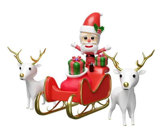 Papai Noel  3D Illustration