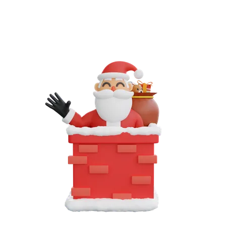 Papai Noel  3D Illustration