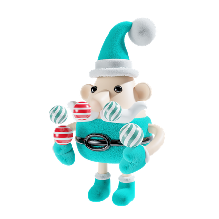 Papai Noel  3D Illustration