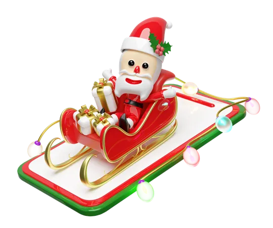 Papai Noel  3D Illustration