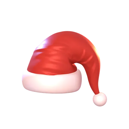 Boné de Papai Noel  3D Icon