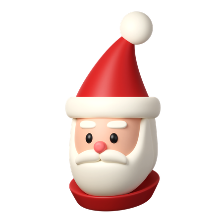 Boné de Papai Noel  3D Icon