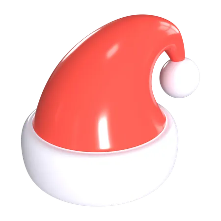 Boné de Papai Noel  3D Icon