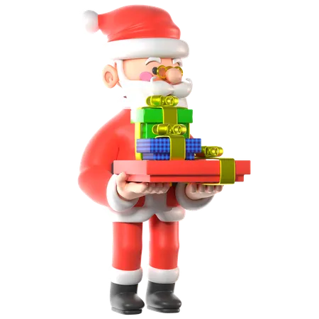 Papai Noel  3D Illustration