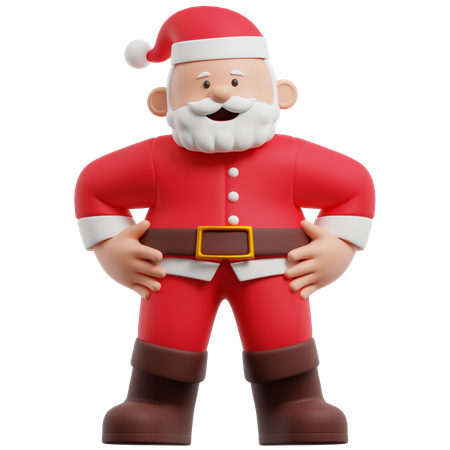 Papai Noel  3D Illustration