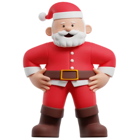 Papai Noel  3D Illustration