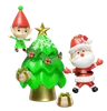 papai noel com árvore de natal