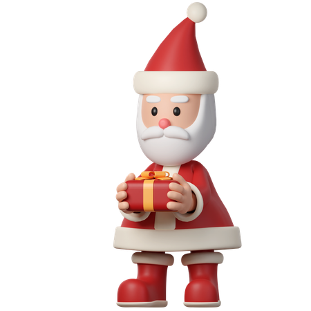 Papai noel dá presente  3D Icon