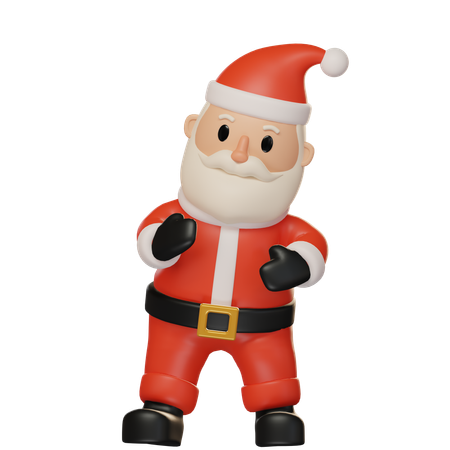 Papai noel dançando  3D Icon