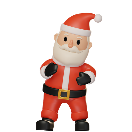 Papai noel dançando  3D Icon