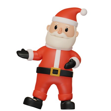 Papai Noel mostrando certo  3D Illustration