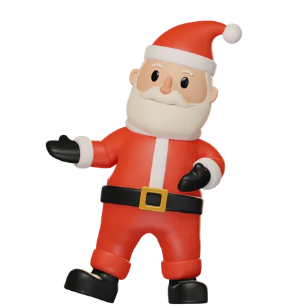 Papai Noel mostrando certo  3D Illustration