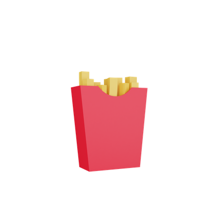 Papas fritas  3D Icon