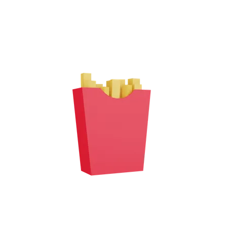 Papas fritas  3D Icon