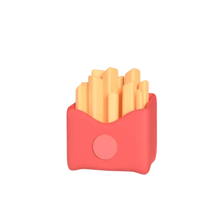 Papas fritas  3D Icon