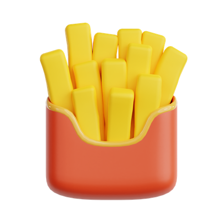 Papas fritas  3D Icon