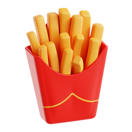 Papas fritas  3D Icon