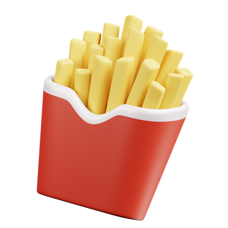 Papas fritas  3D Icon