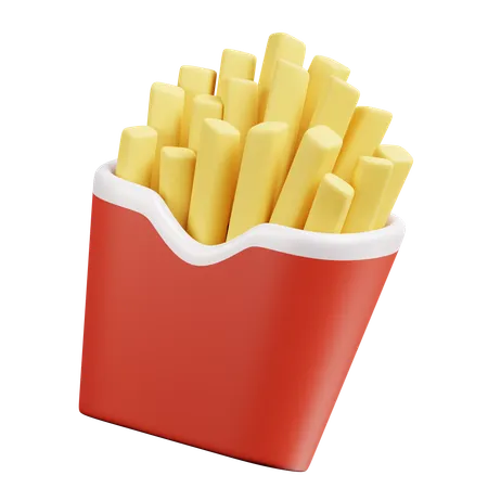 Papas fritas  3D Icon