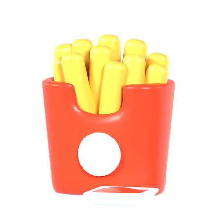 Papas fritas  3D Icon