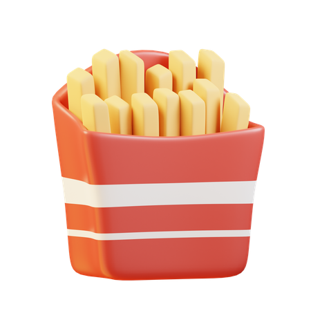 Papas fritas  3D Icon