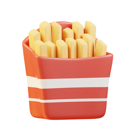 Papas fritas  3D Icon