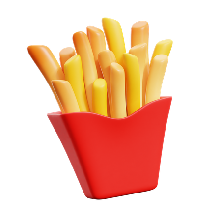 Papas fritas  3D Icon